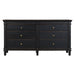 Trento 70" Dresser in Distressed Black - World Interiors