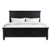 Trento Traditional Bed in Distressed Black - World Interiors