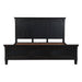 Trento Traditional Bed in Distressed Black - World Interiors