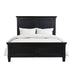 Trento Traditional Bed in Distressed Black - World Interiors