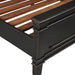 Trento Traditional Bed in Distressed Black - World Interiors