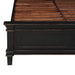 Trento Traditional Bed in Distressed Black - World Interiors