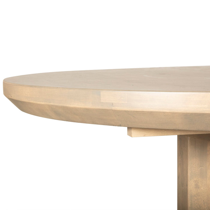 Valencia 42 - 60" Round Extension Dining Table in Gray Birch - World Interiors