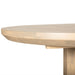 Valencia 42 - 60" Round Extension Dining Table in Gray Birch - World Interiors