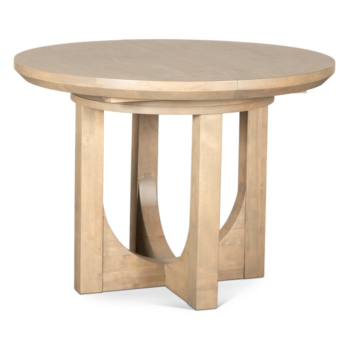 Valencia 42 - 60" Round Extension Dining Table in Gray Birch - World Interiors