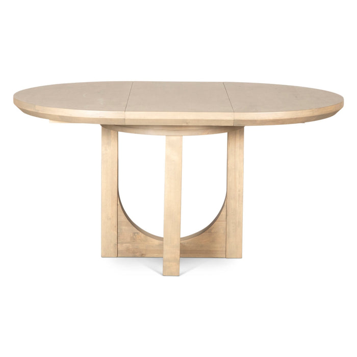 Valencia 42 - 60" Round Extension Dining Table in Gray Birch - World Interiors