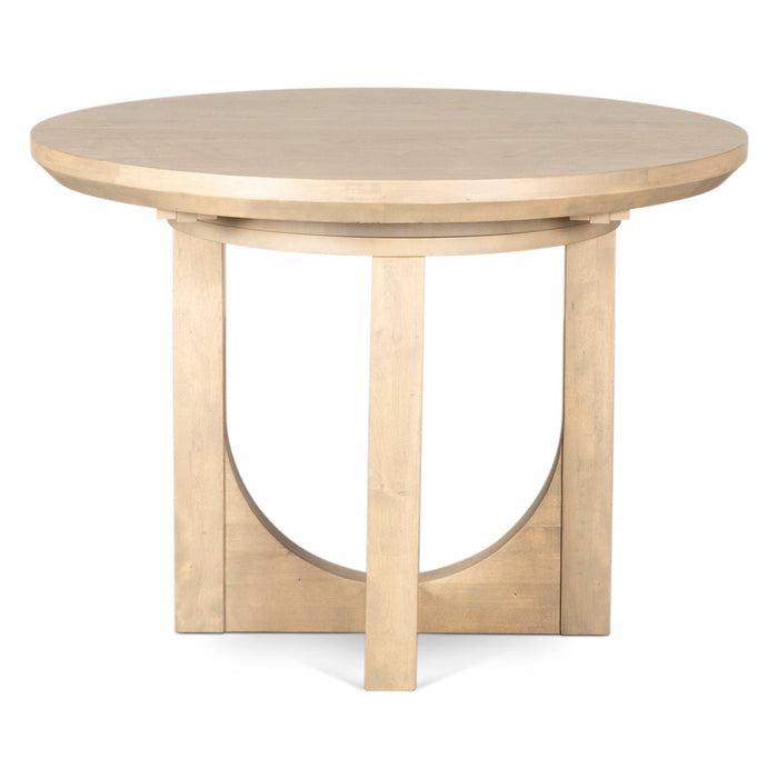 Valencia 42 - 60" Round Extension Dining Table in Gray Birch - World Interiors