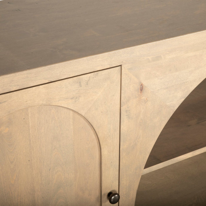 Valencia 80" Sideboard in Gray Birch - World Interiors