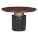 Vallarta Carved Wood Round Dining Table - World Interiors