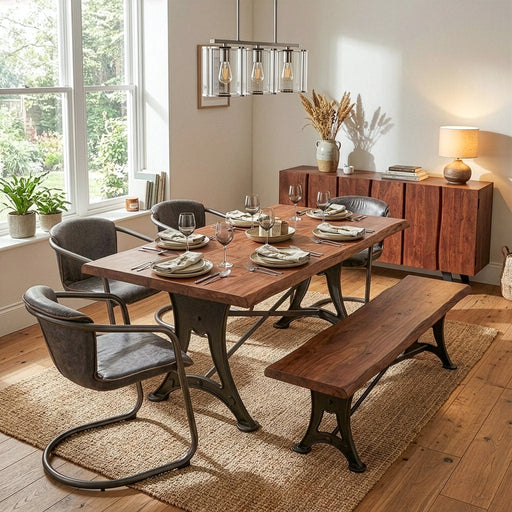 Yarrow 68" Acacia Wood Sideboard in Light Sequoia - World Interiors