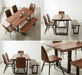 Yarrow x Brisbane 6 - Piece Live Edge Dining Set (79" Table + 4 Chairs + Bench) - World Interiors