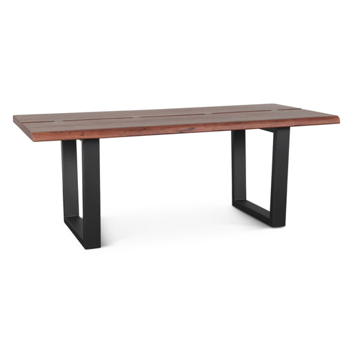 Yarrow x Brisbane 6 - Piece Live Edge Dining Set (79" Table + 4 Chairs + Bench) - World Interiors