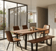 Yarrow x Brisbane 6 - Piece Live Edge Dining Set (79" Table + 4 Chairs + Bench) - World Interiors