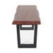 Yarrow x Brisbane 6 - Piece Live Edge Dining Set (79" Table + 4 Chairs + Bench) - World Interiors