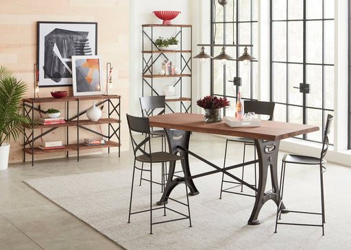 Blayne Rustic Farmhouse Gathering Dining Table - World Interiors