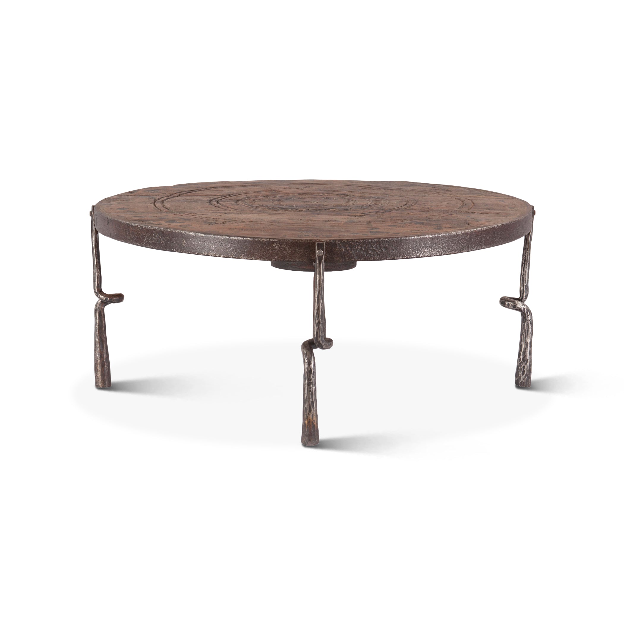 Rustic Revival Industrial Wagon Wheel Coffee Table — World Interiors