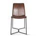 Brisben Modern Hand Washed Leather Dining Chair - World Interiors