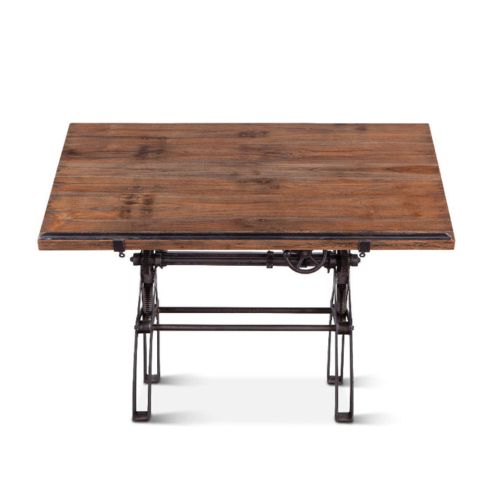 Clementine Industrial Drafting Desk - World Interiors