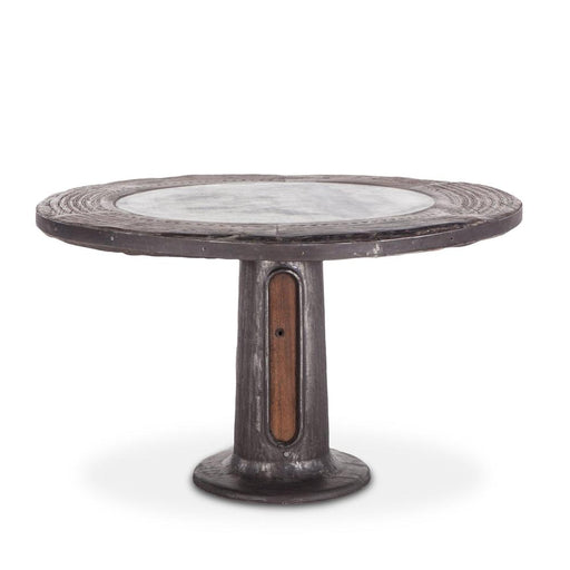 Welles Round Industrial Steampunk Table - World Interiors