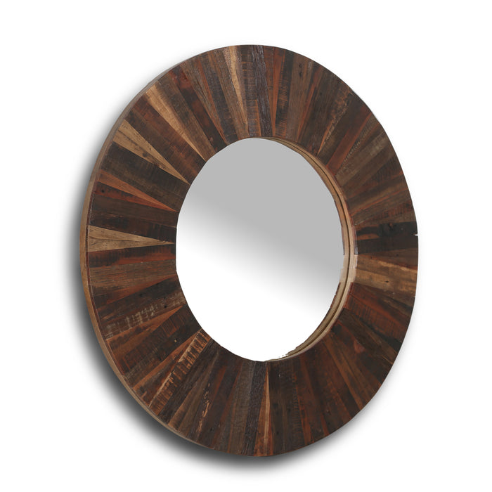 Palm Desert Rustic Teak Wood Mirror