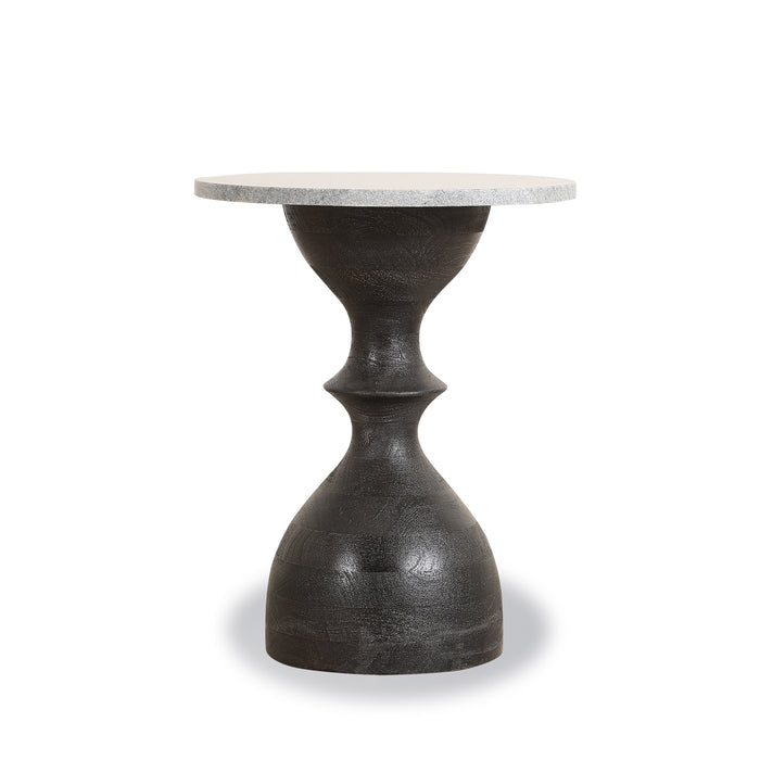 Palm Desert Rustic Marble Side Table