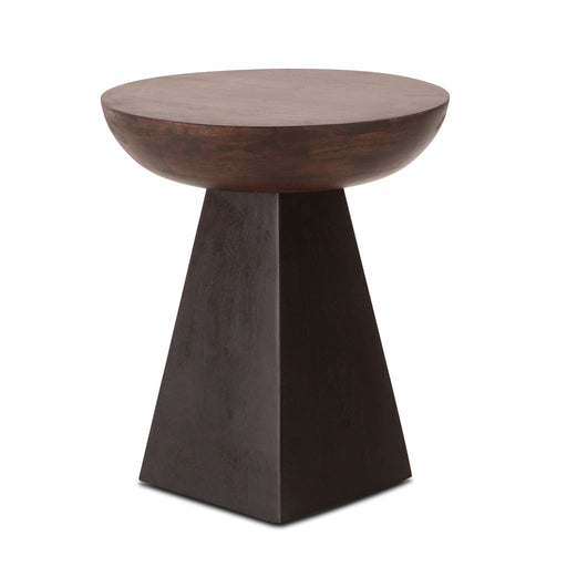 Palm Desert 18" Round Accent Table Two-Tone - World Interiors