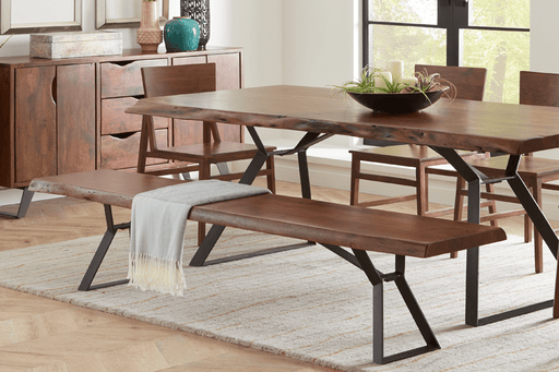 Nottingham Modern Live Edge Bench - World Interiors