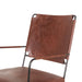 Melbourne Industrial Modern Leather Armchair - World Interiors