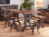 Blayne Rustic Farmhouse Gathering Dining Table and Stools - World Interiors