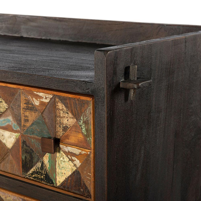 Messina Carved Teak Wood Dresser - World Interiors