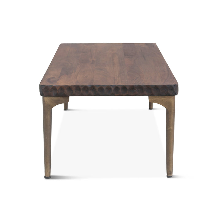 Vallarta 48" Two-Toned Mango Wood Coffee Table - World Interiors