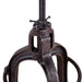 Sterling Industrial Modern Adjusting Barstool with Cowhide Seat - World Interiors