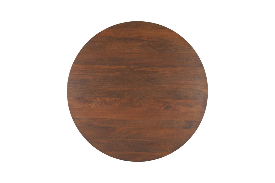 Vallarta Carved Wood Round Dining Table - World Interiors