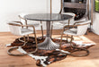Palm Desert Natural Marble Dining Table with Deco Base - World Interiors