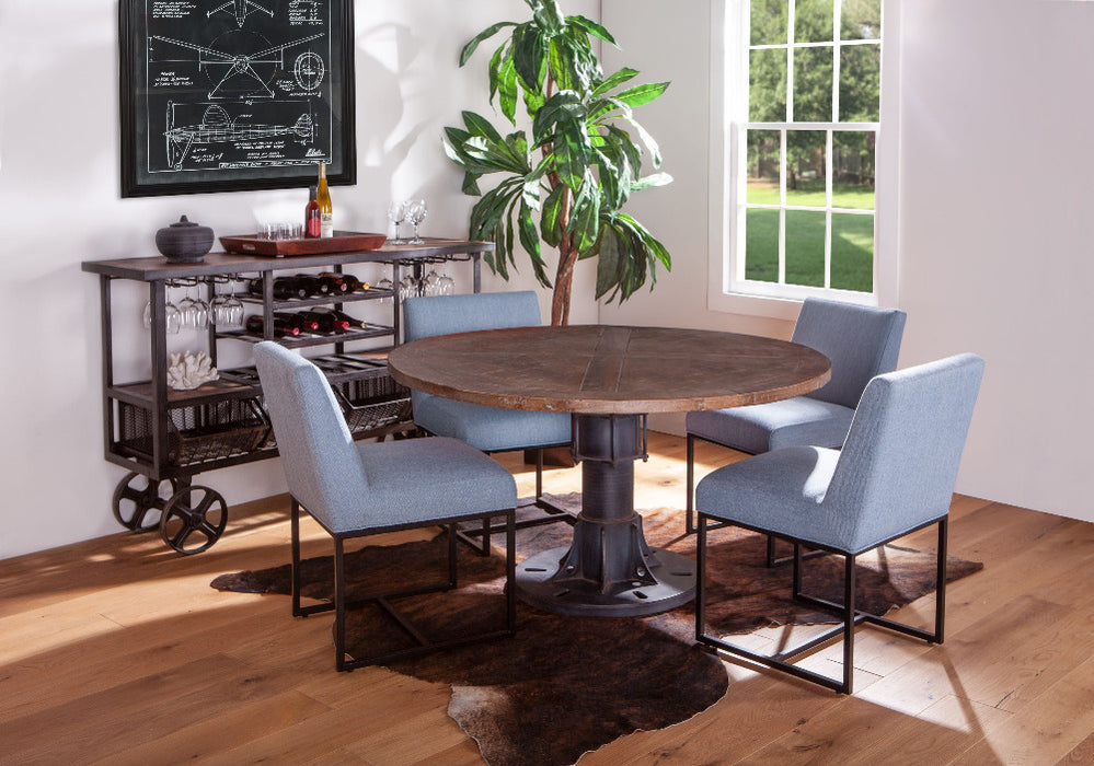 Sterling Round Reclaimed Teak Dining Table - World Interiors