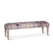 Algiers 60-Inch Turquoise Print Upholstered Bench