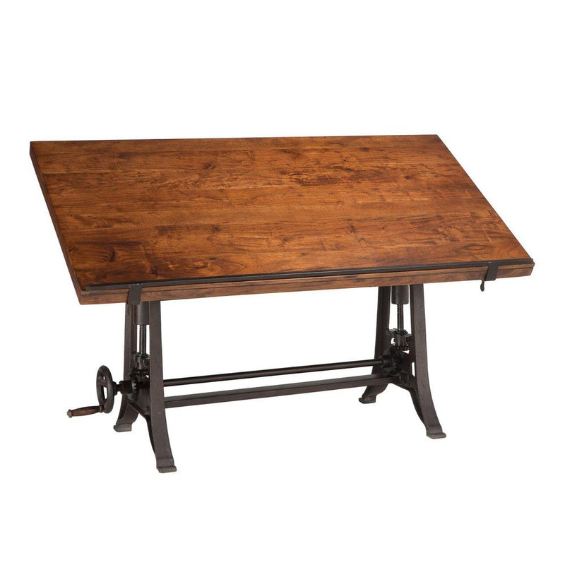 Artezia Industrial Modern Drafting Desk - World Interiors