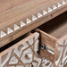Haveli Mango Wood Geometric Carved Dresser - World Interiors