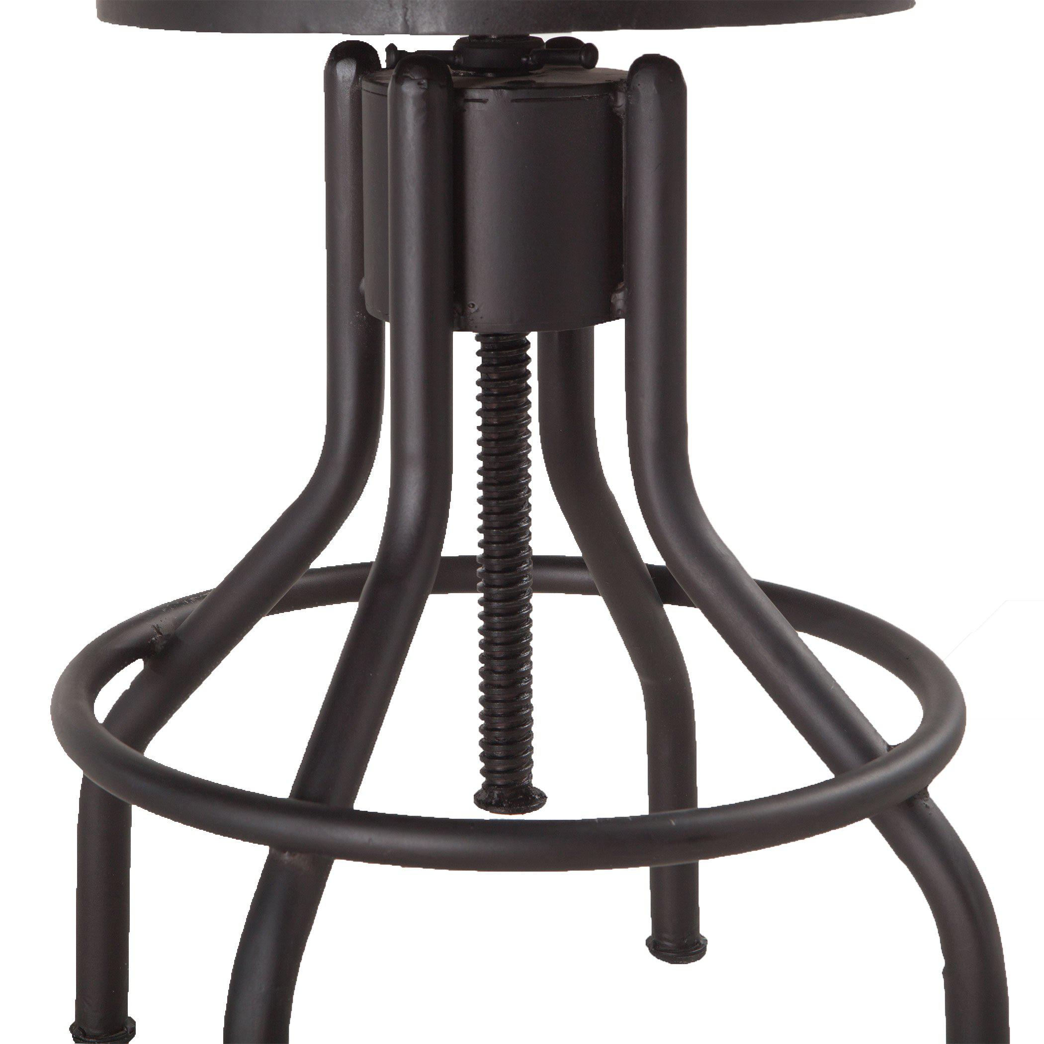 Amici Acacia Wood Adjustable Height Barstool - World Interiors
