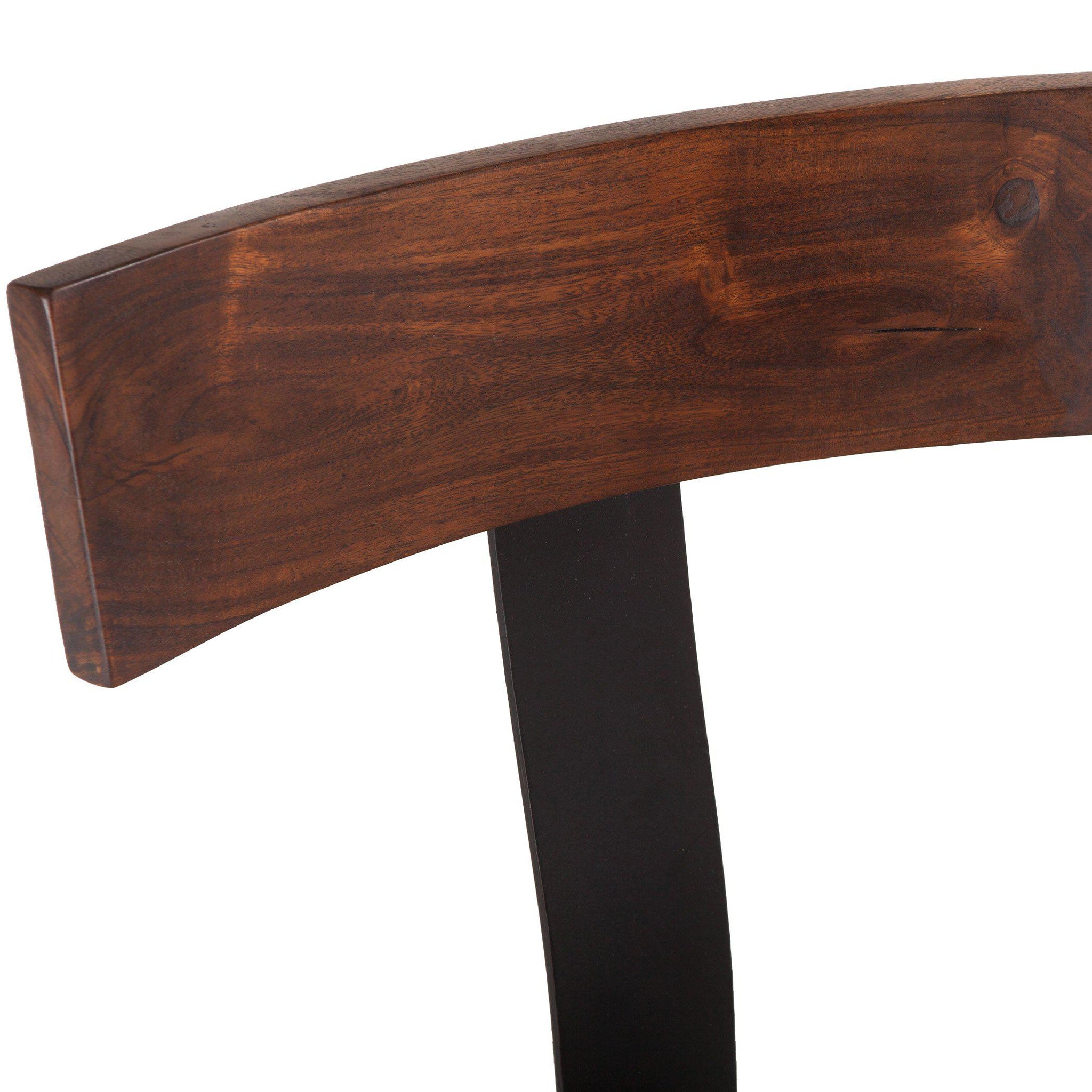 Amici Acacia Wood Adjustable Height Barstool - World Interiors