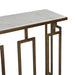 Leonardo Console Table with White Marble Top - World Interiors