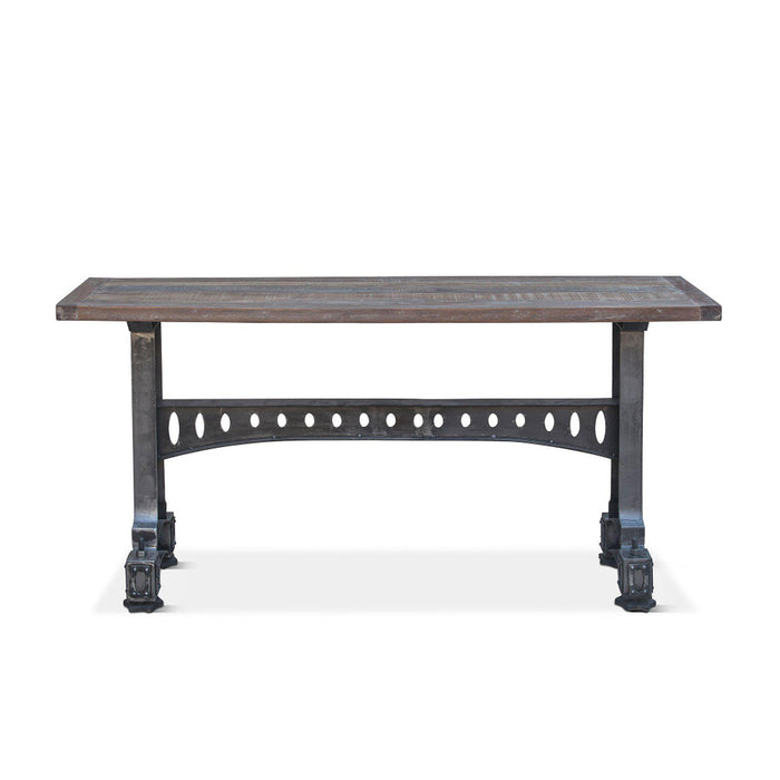 Sterling 66-Inch Cast Iron Console Table - World Interiors