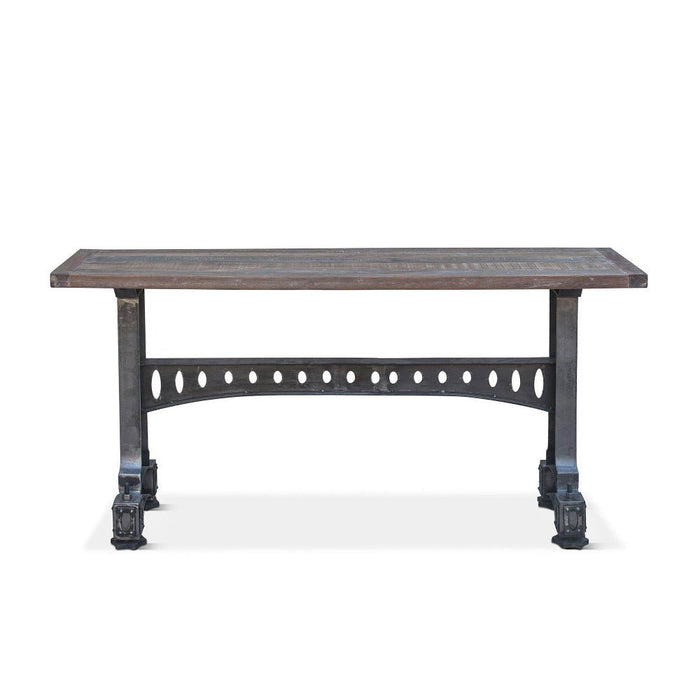 66 Inch Console Table Sterling 66-Inch Cast Iron Console Table - World Interiors