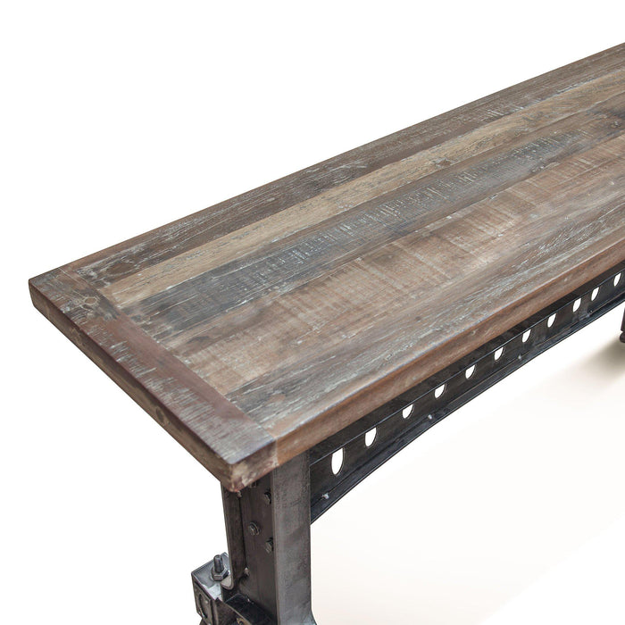 66 Inch Console Table Sterling 66-Inch Cast Iron Console Table - World Interiors