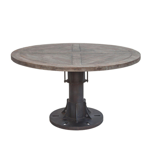 Sterling Round Reclaimed Teak Dining Table - World Interiors