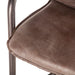 Chiavari Industrial Modern Leather Counter-Height Stool - World Interiors