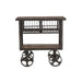 Paxton Rustic Industrial Rolling Utility Cart - World Interiors