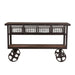 Paxton Rustic Industrial 60" Rolling Utility Cart - World Interiors
