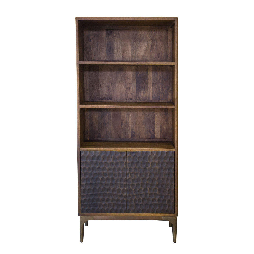 Vallarta Tall Two Tone Mango Wood Bookshelf — World Interiors