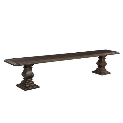 Toulon Vintage Brown Dining Bench - World Interiors